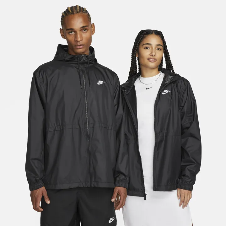 Women's Nike Sportswear Essential Repel Woven Jacket in Black