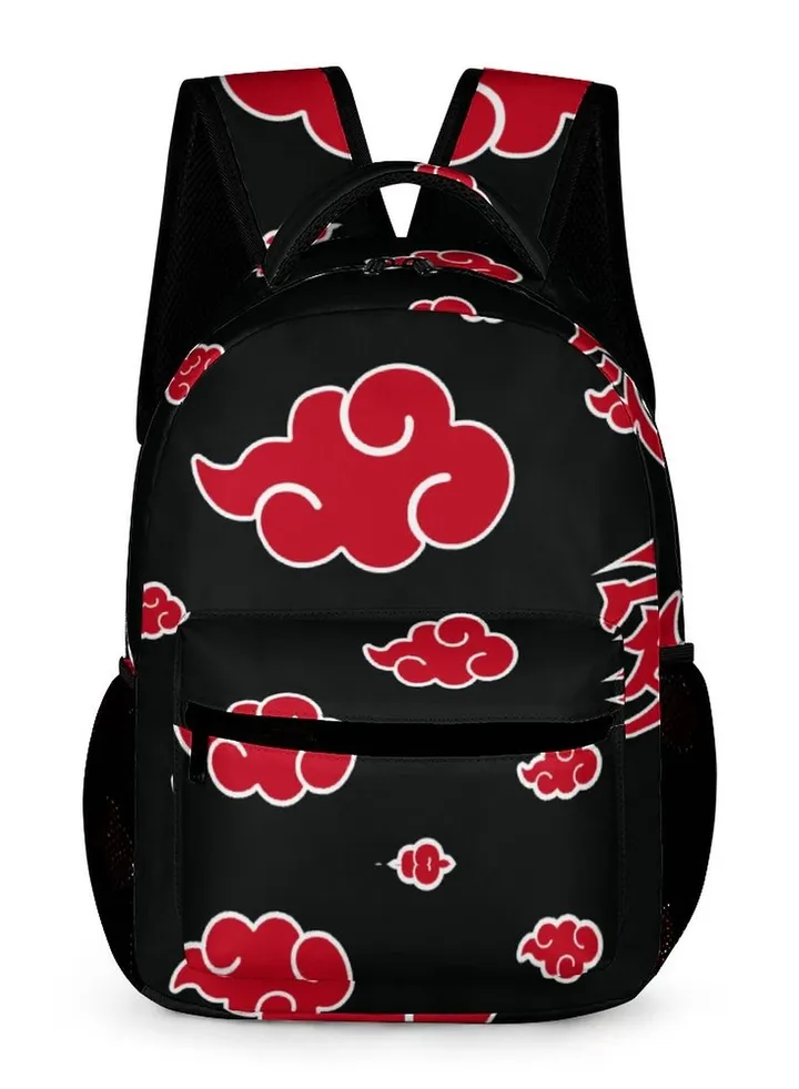 Kids Backpack For School Big Larger Student Backpacks Printed Red Travel Bags