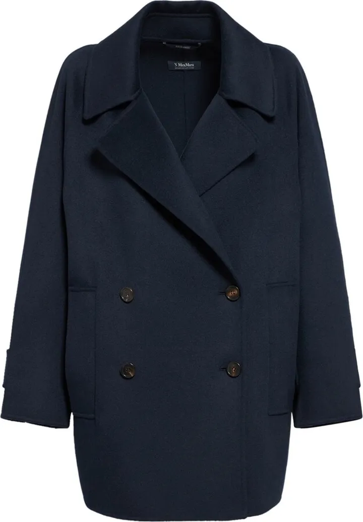 Capri double breast short wool coat