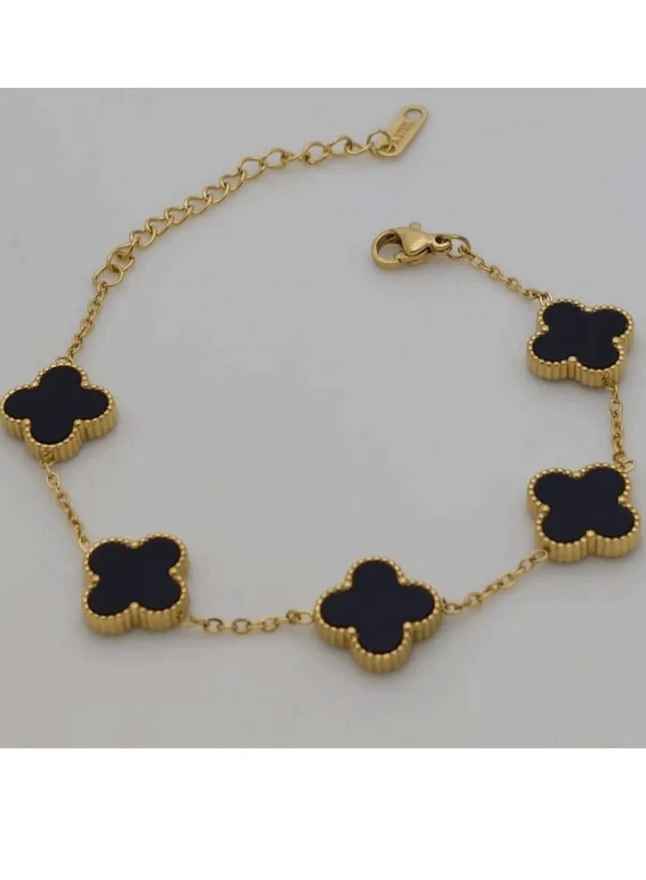 Stainless steel lucky four cleaf