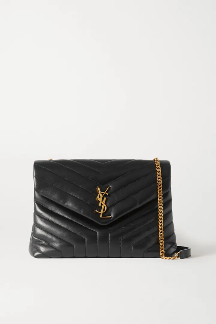 SAINT LAURENT - Loulou Medium Quilted Leather Shoulder Bag - Black