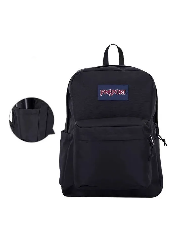 Fashion Men's and Women's Outdoor Backpack College Student Schoolbag Outdoor Trend Backpack Black