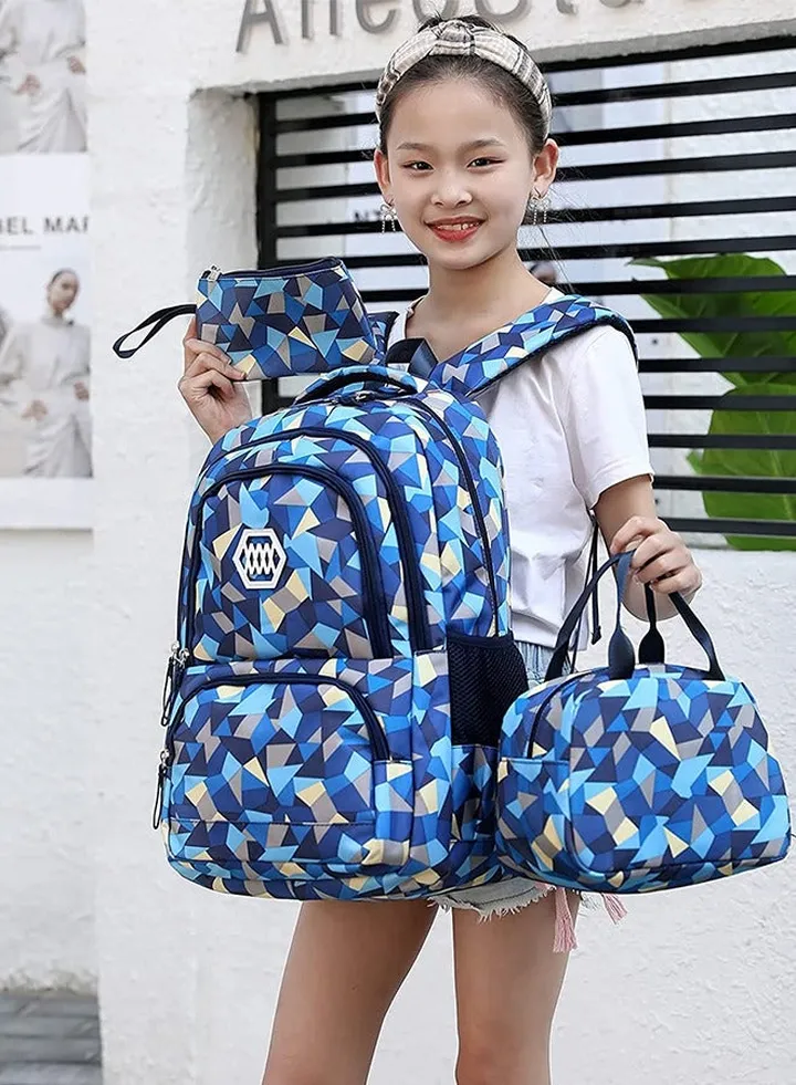 Boys Backpack Kids School Bags Casual Backpack Lightweight Large School Book Bags for Students Teenagers Elementary Middle High School Bookbag Blue