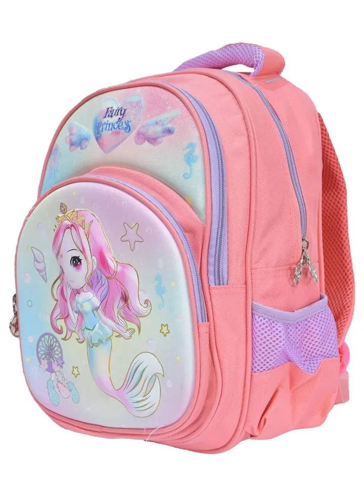 High quality nylon school backpack for girls, Pink
