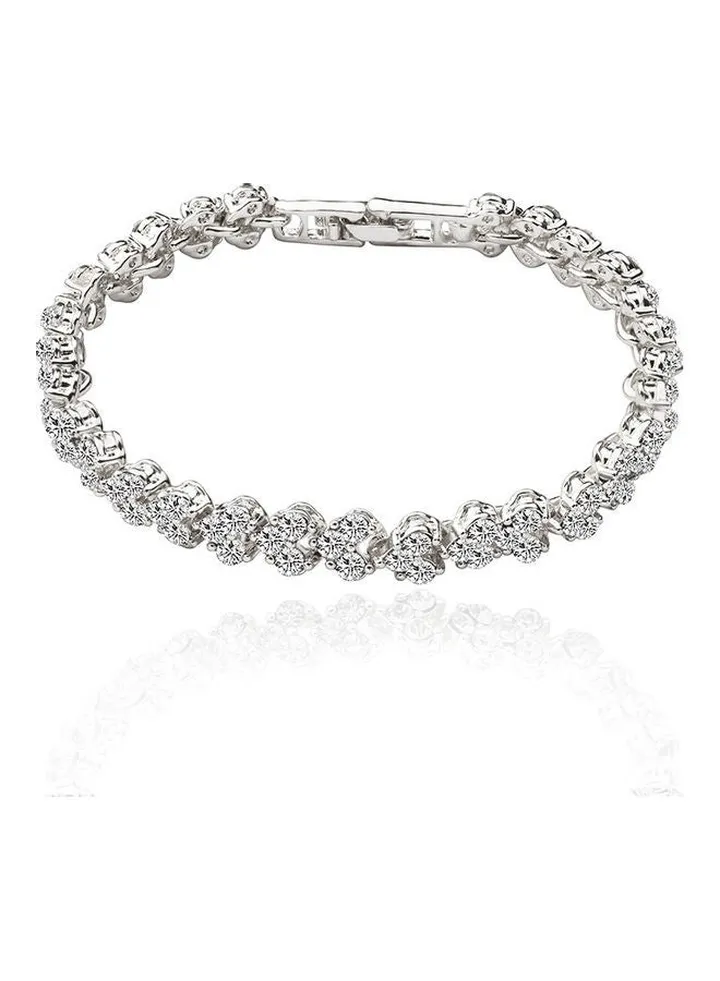 Women's Rhinestone Inlay Sweet Bracelet