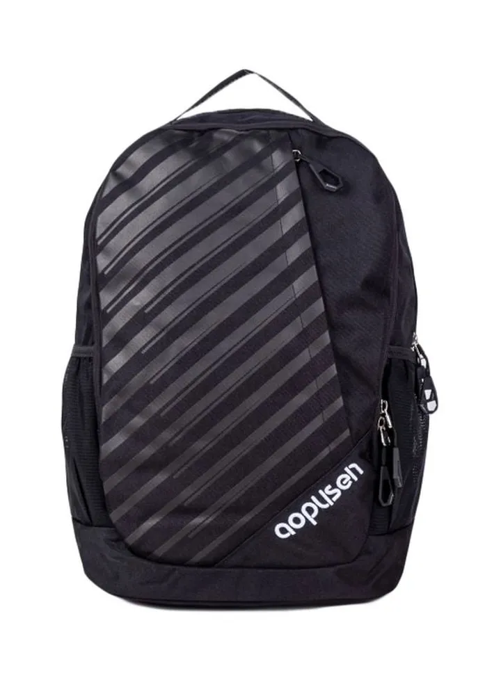 Polyester School Backpack Black/Grey