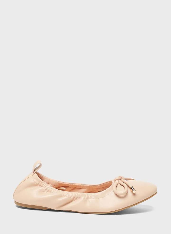 Lace Up Flat Ballerinas