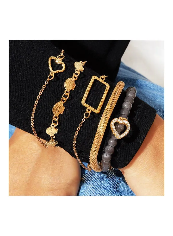 5-Piece Fashionable Bracelets