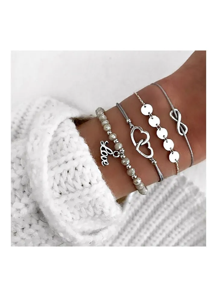 4-Piece Love Fashion Bracelets