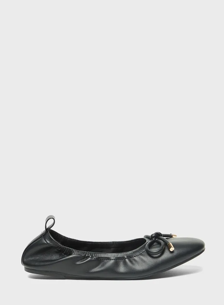 Lace Up Flat Ballerinas