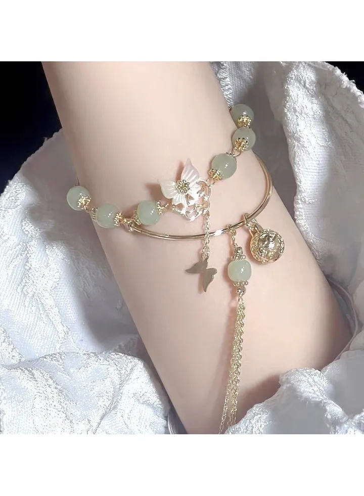 Chinese Butterfly Double Layers Bracelet
