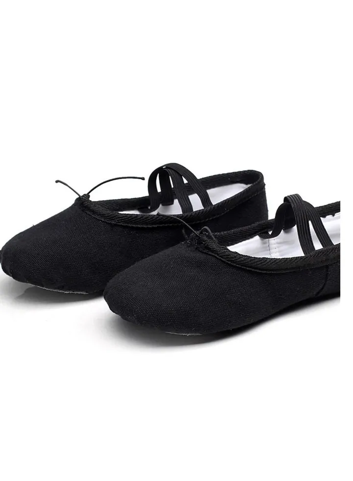 Adult Soft Bottom Dance Shoes Ballet Yoga Shoes Children Dancing Shoes Black Color