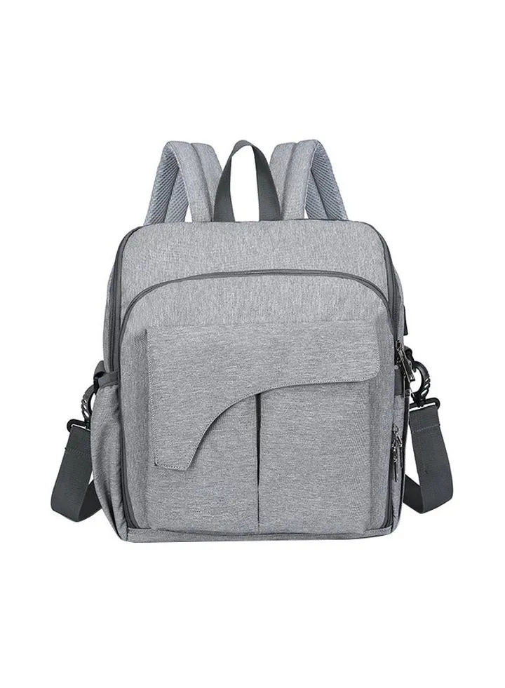 Baby Diaper Changing Backpack For Mother ,Grey