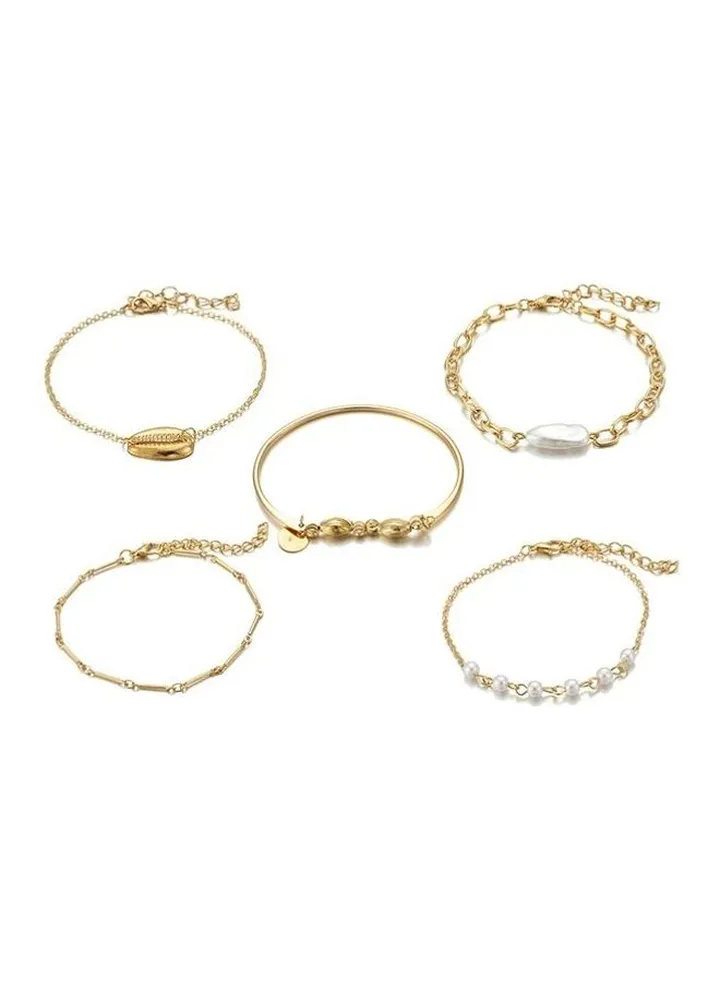 5-Piece Fashionable Bracelets