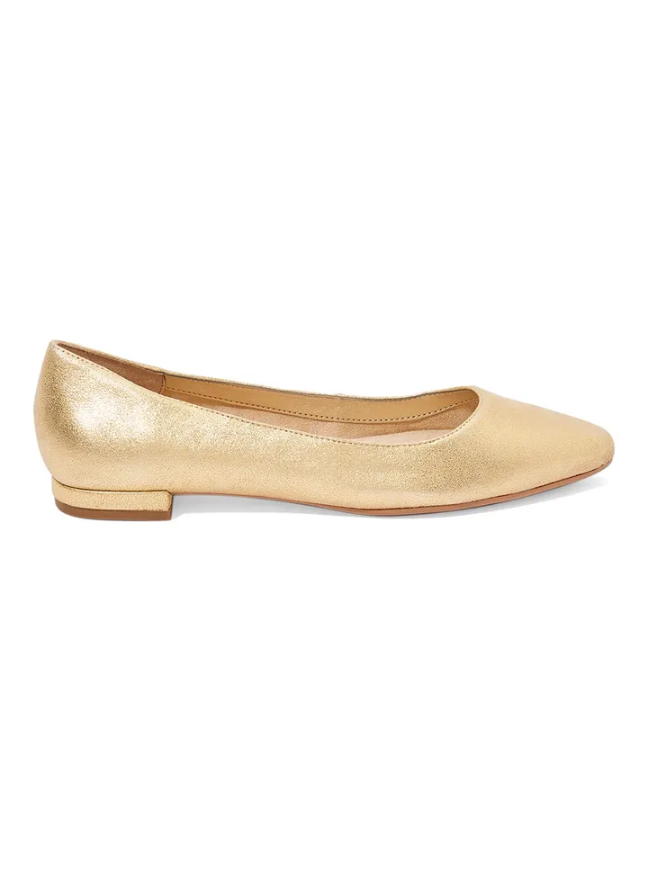 Hey Girl Ballerinas Gold