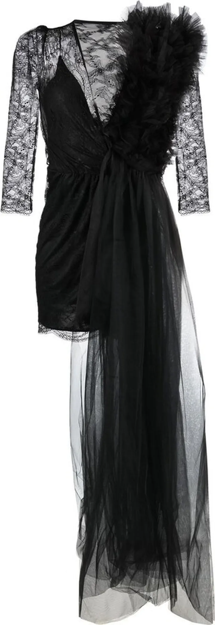 Ruffled Tulle Dress
