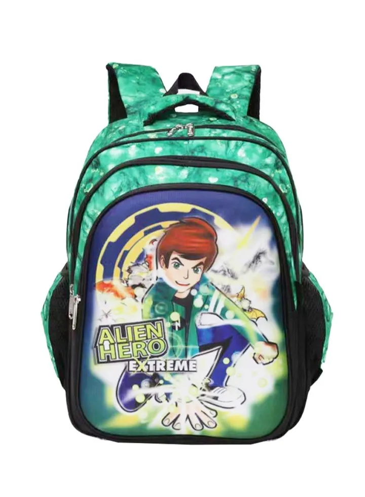 12 Inches Alien Hero Ben 10 Printed Boys Kindergarten School Bag