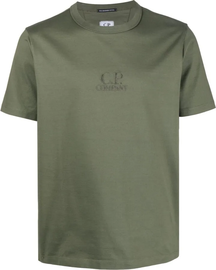 logo-embroidered cotton T-shirt