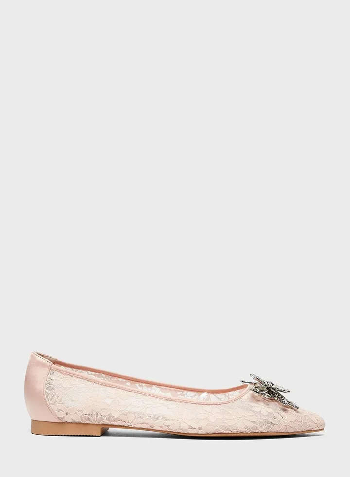 Bow Detail Ballerinas