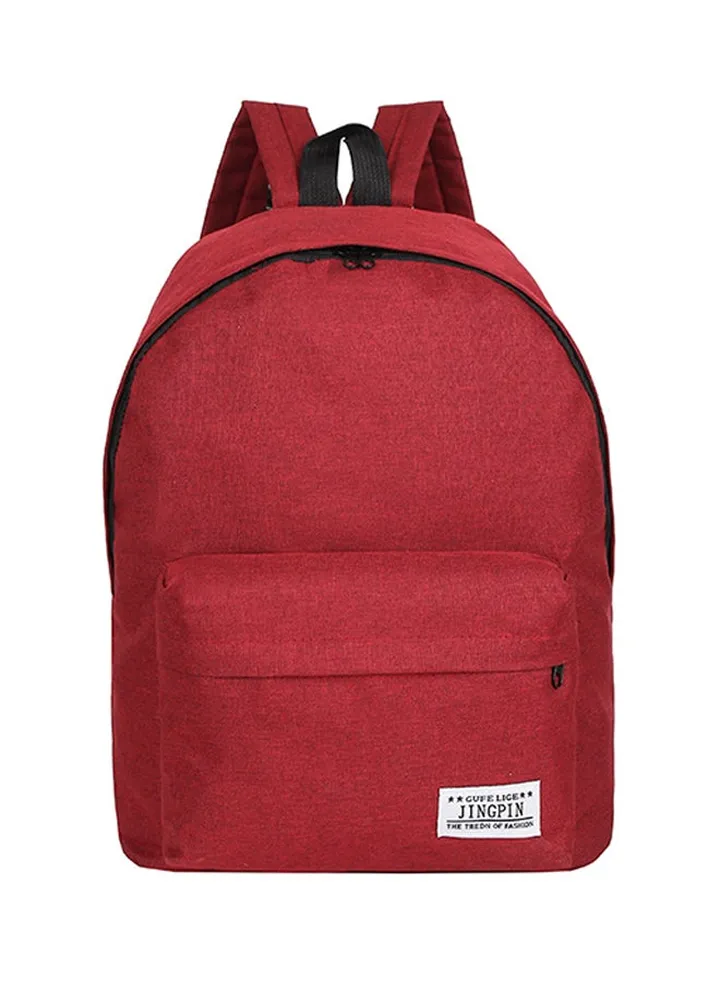 Casual School Backpack Red