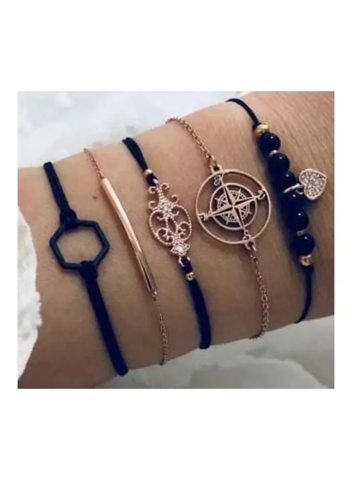 5-Piece Fashionable Bracelets
