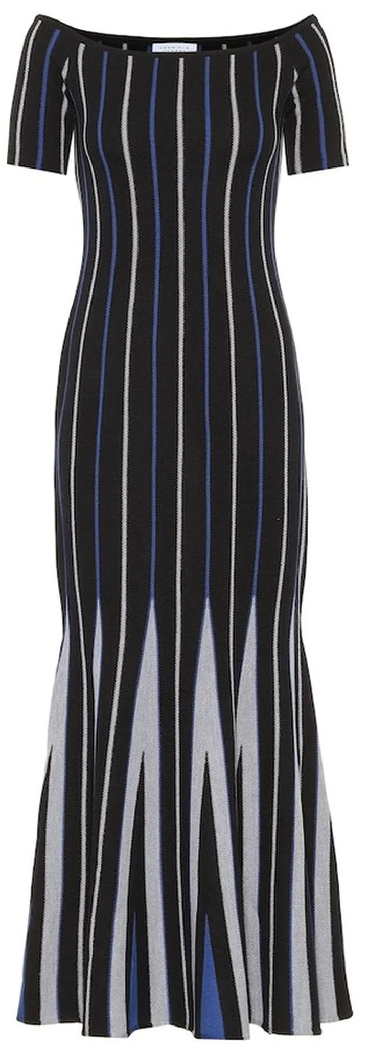 Medea striped wool maxi dress