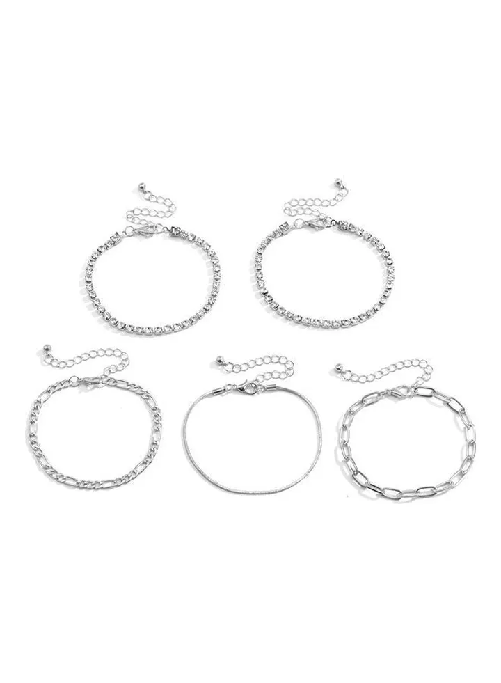 5-Piece Chain Fashion Bracelets