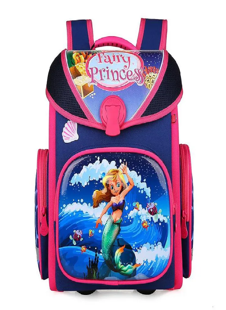 High Quality Boys Orthopedic Backpack for Kids EVA Folded School Bag 3D Primary Children School Bag Girls Mermaid Knapsack