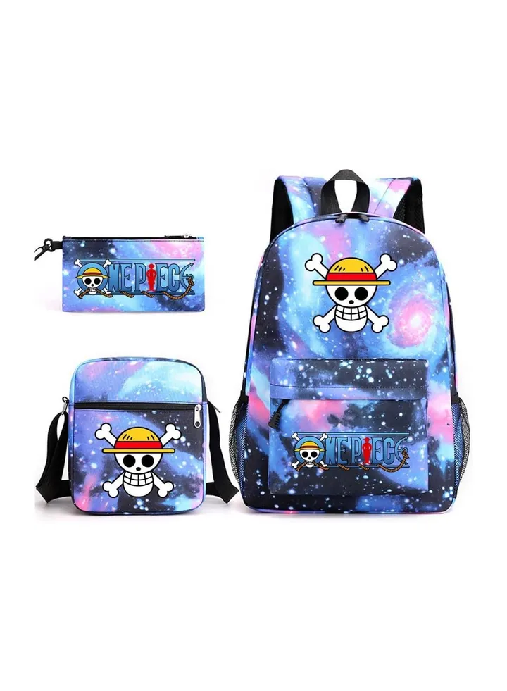 3PCS Backpack Set, School Backpack, Large Capacity Casual Backpack with Lunch Bag and Pencil Case for Boys and Girls Students