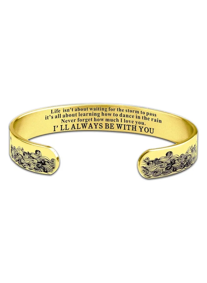 Wave bracelet I'll ALWAYS BE WITH YOU 10mm