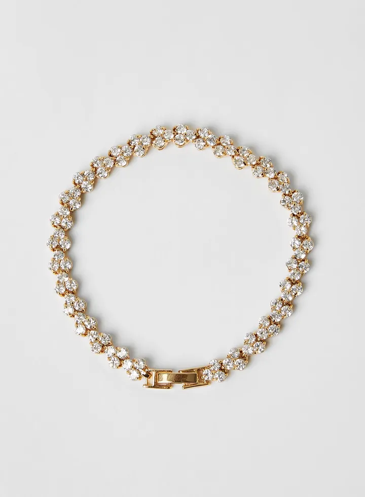 Dainty Crystals Charm Bracelet