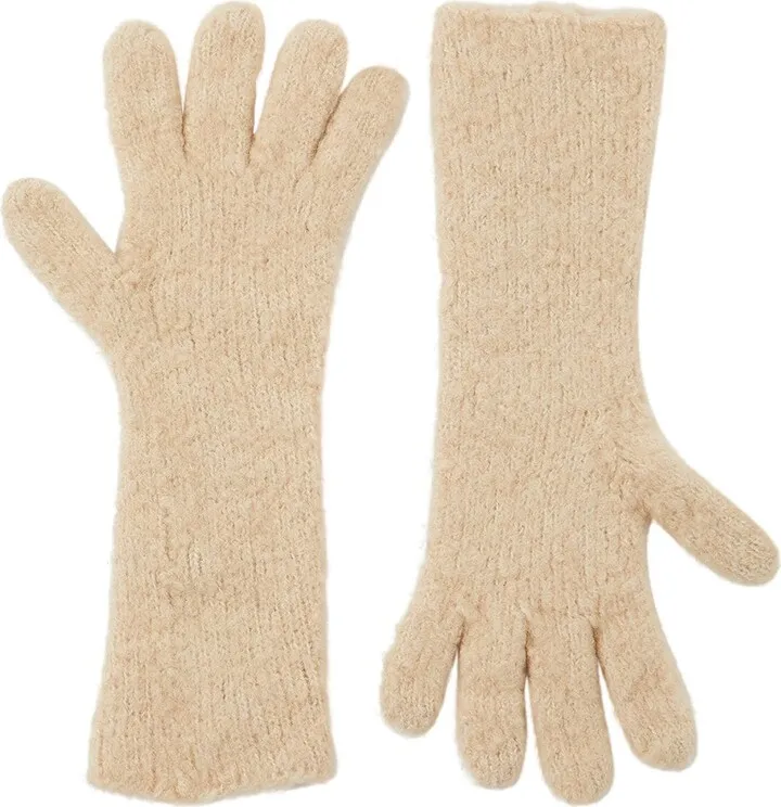 Monte Bianco long cashmere gloves