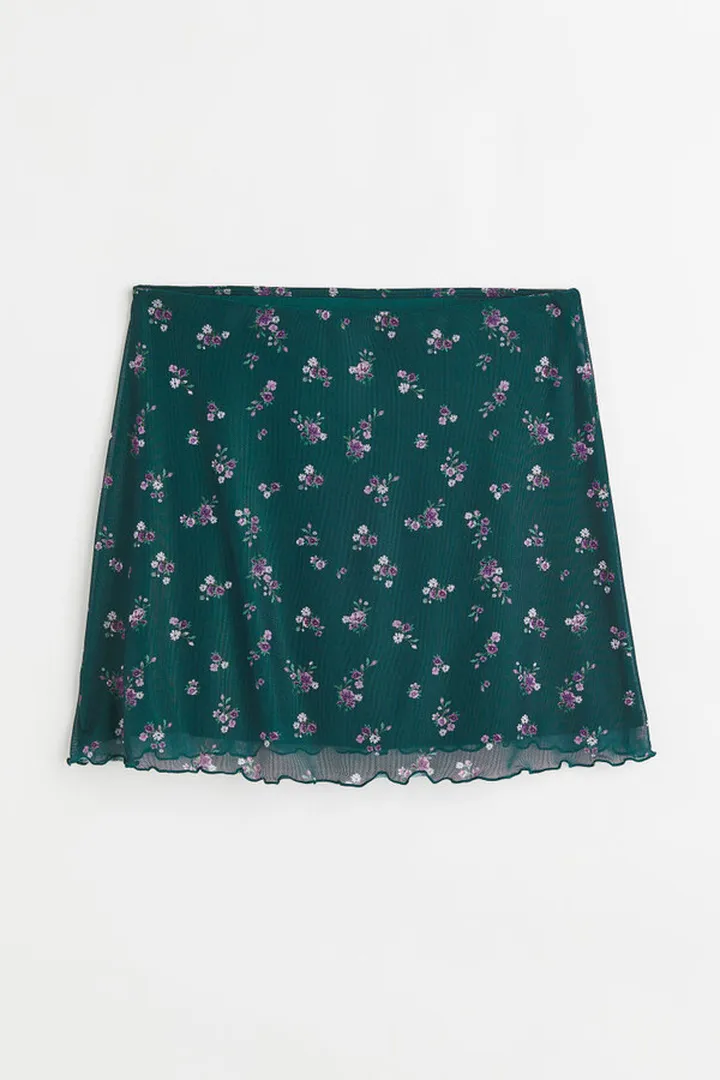Mesh Mini Skirt