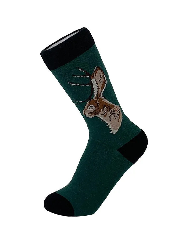 Printed Cotton Long Socks Multicolour