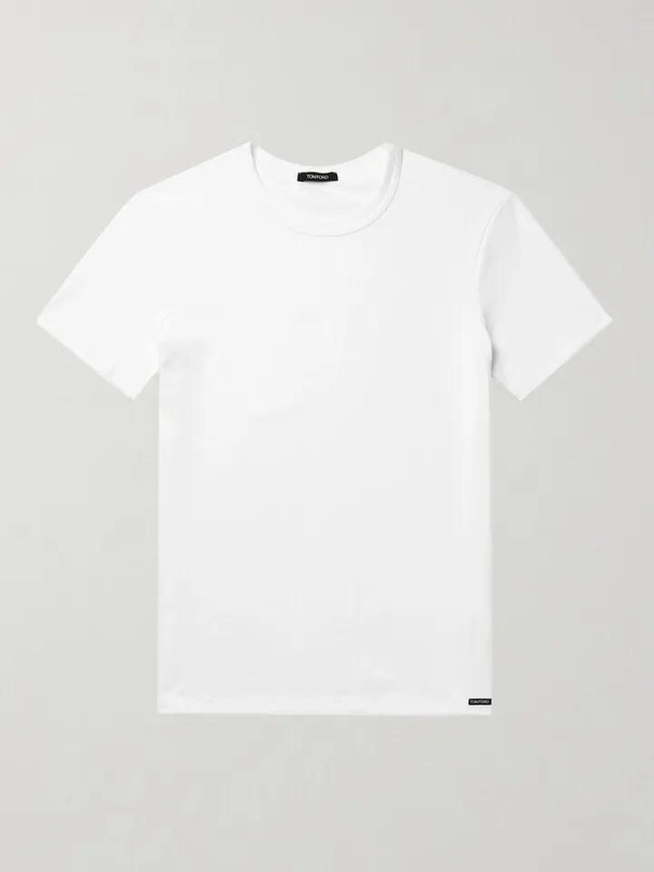 Slim-Fit Stretch-Cotton Jersey T-Shirt