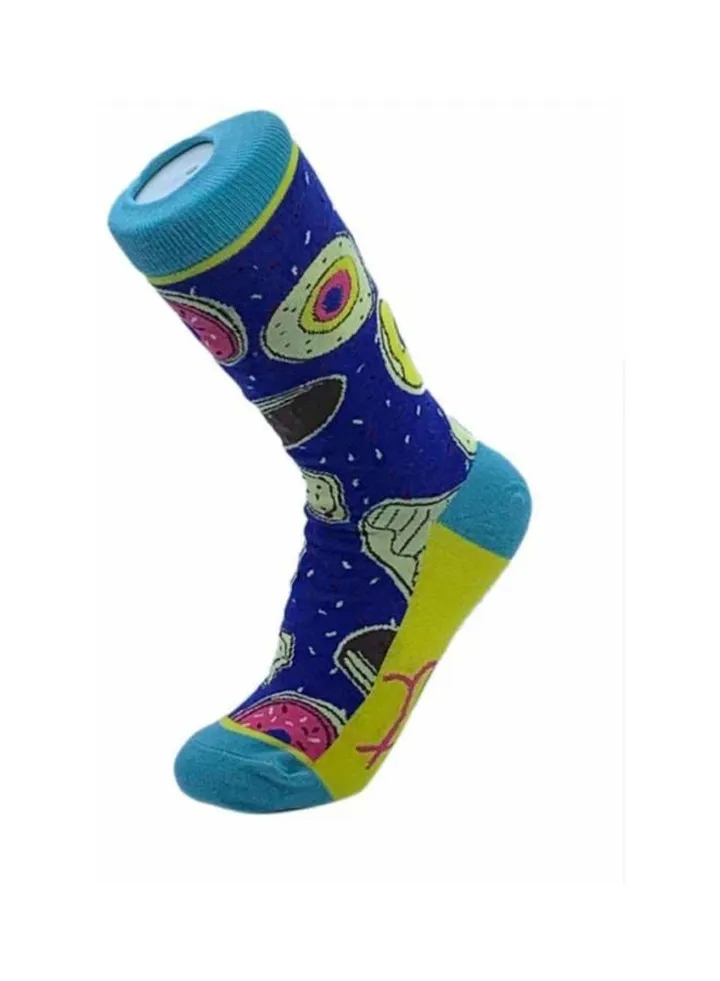 Long Printed Cotton Socks Multicolour