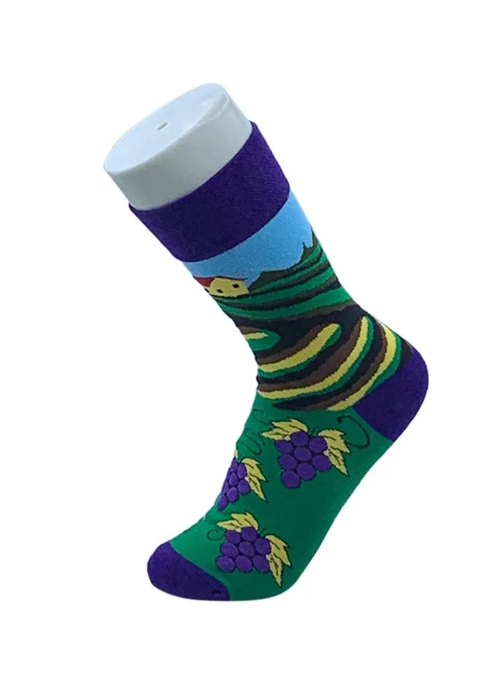 Printed Cotton Long Socks multicolour