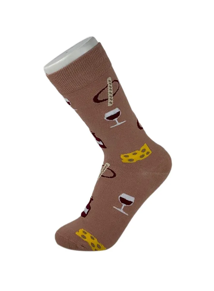 Printed Cotton Long Socks Multicolour