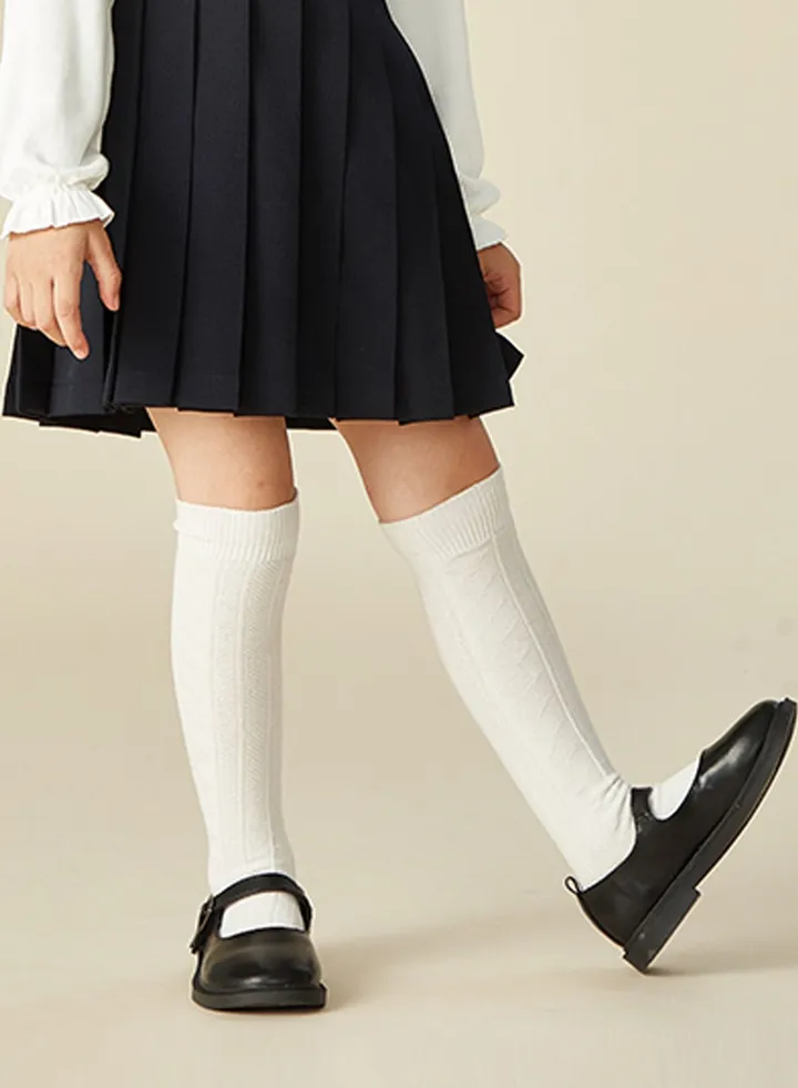 White Toddler Girls Over The Knee Socks 3-5Y