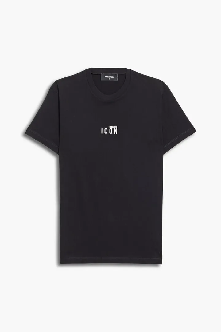 Printed cotton-jersey T-shirt