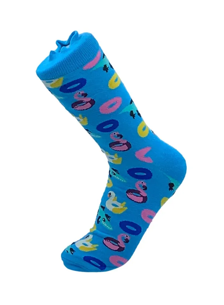 Printed Cotton Long Socks Multicolour