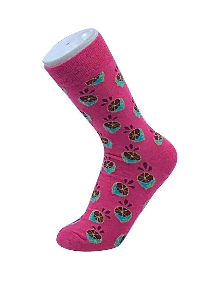 Printed Cotton Long Socks Multicolour
