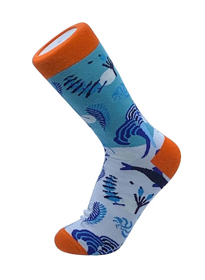 Printed Cotton Long Socks Multicolour