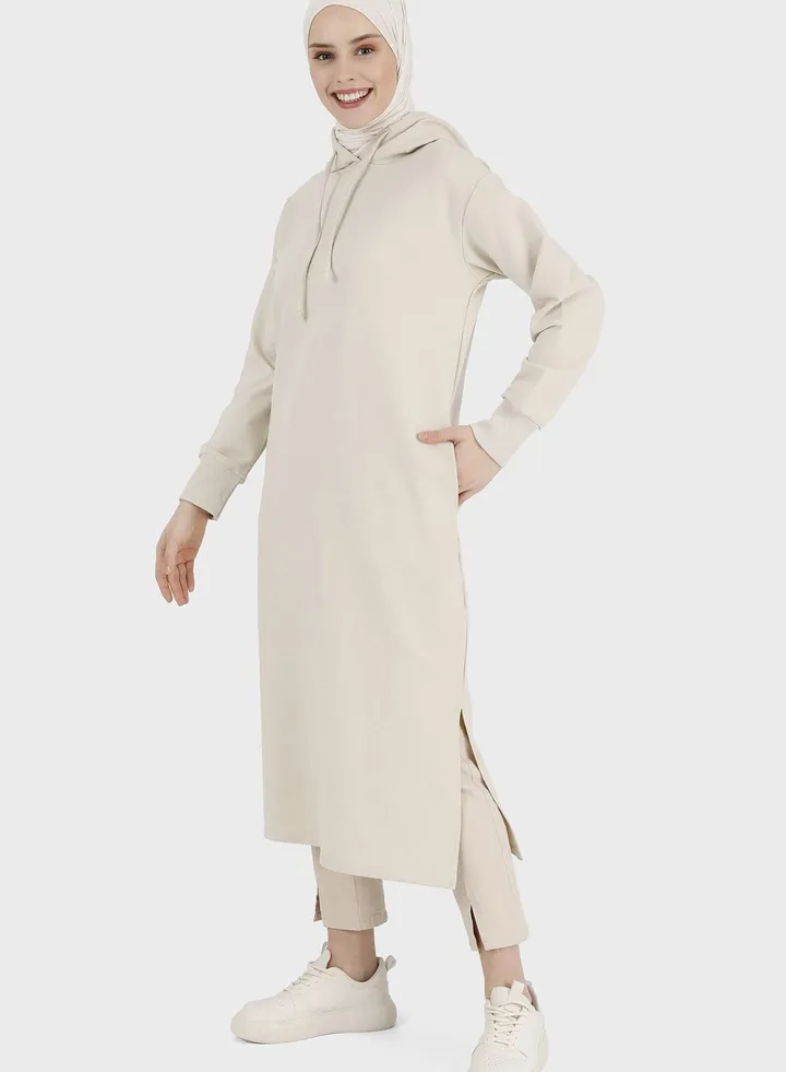 Pocket Detail Hooded Tunic