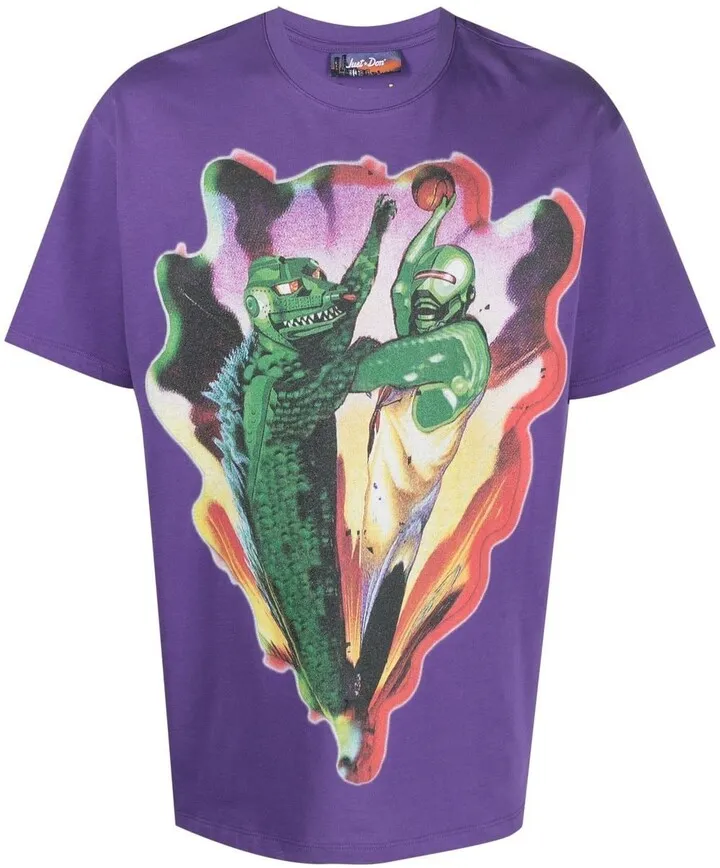 cartoon print T-shirt