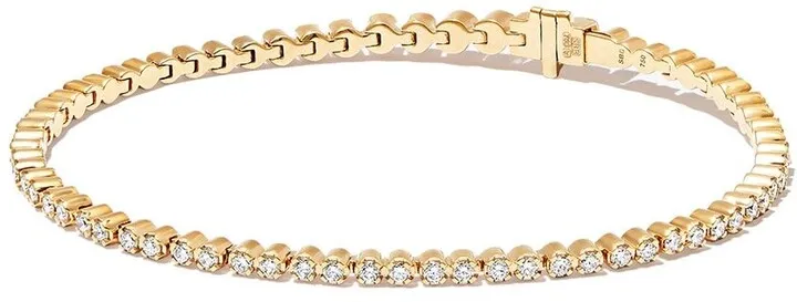 18kt Yellow Gold Diamond Tennis Bracelet