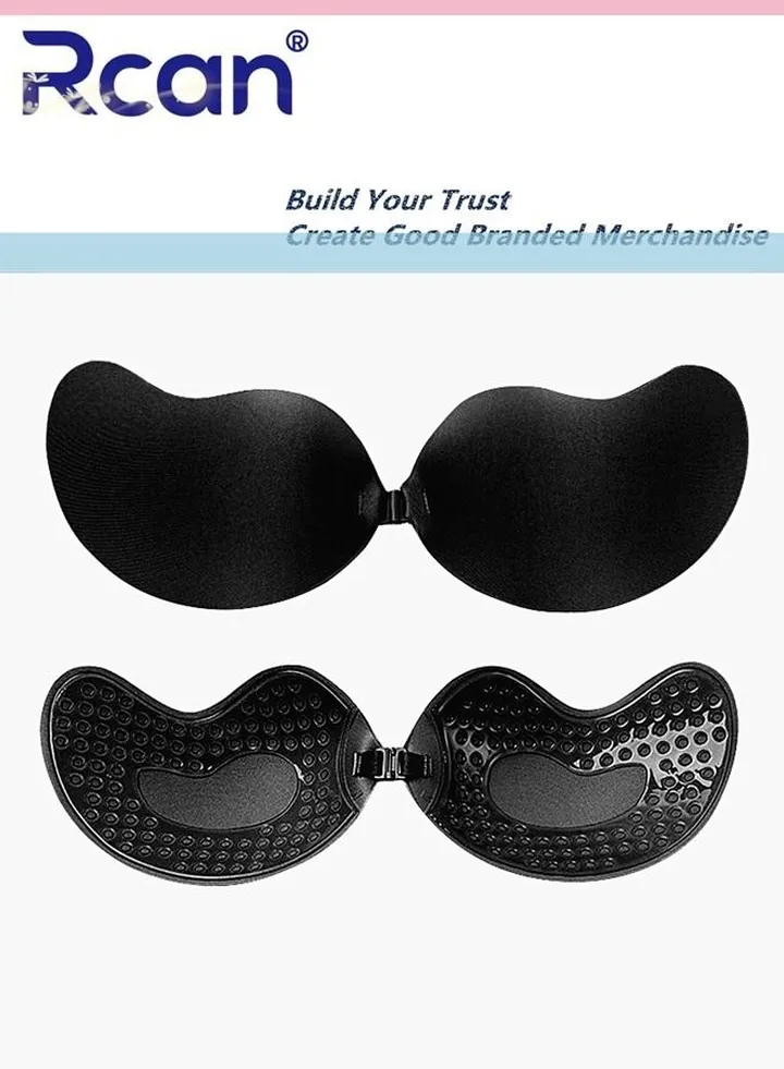 Women's Strapless Adhesive Bra Invisible Lifting Push Up Chest Covering Underwear Reusable for Backless Sling Skirt Wedding Dress Bikini