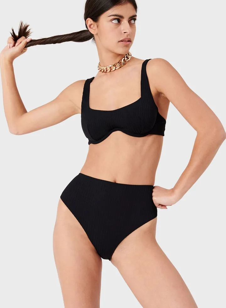 Ribbed Knitted Bra