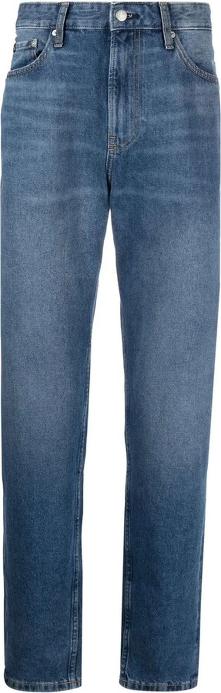 Mid-Rise Tapered Jeans