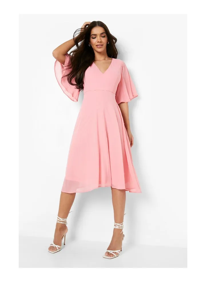 Chiffon Sleeve Dress